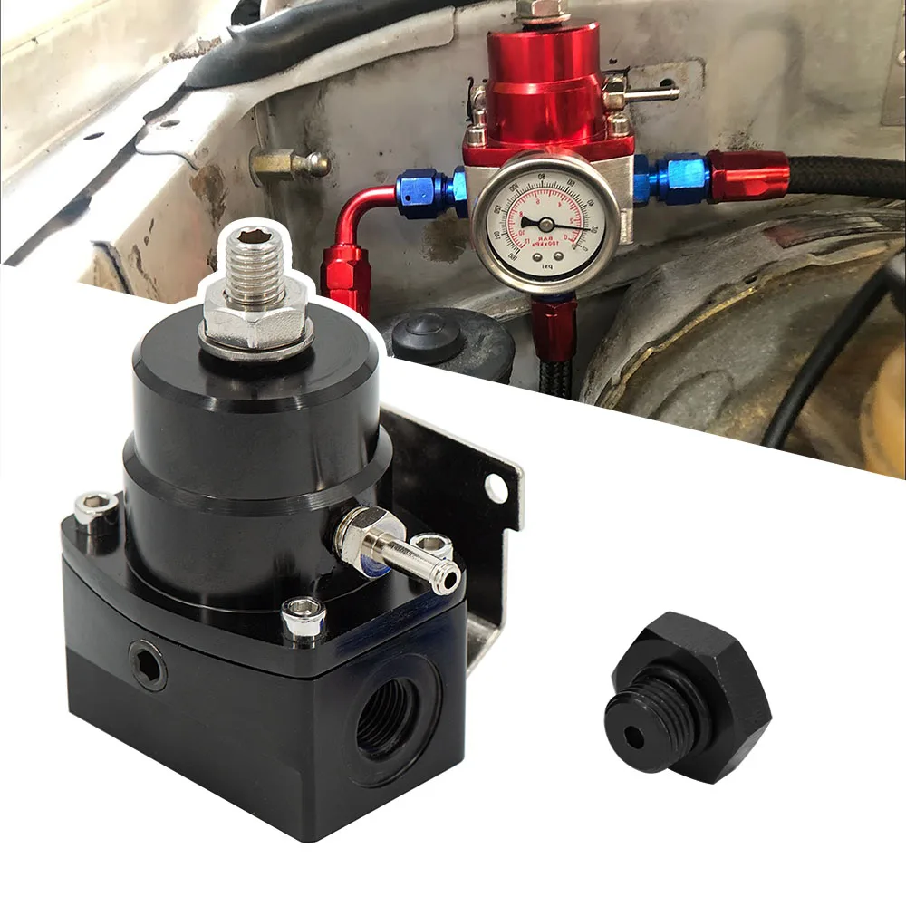 Regulador universal de combustible ajustable AN6 con manómetro - imagen 4