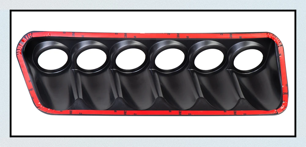 Panel universal negro para seis relojes de 63 mm