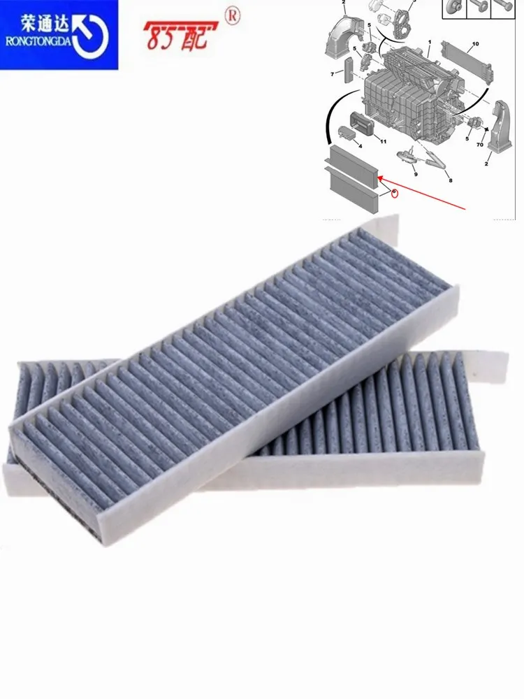 Filtro de habitáculo de alta eficiencia para Peugeot y Citroën