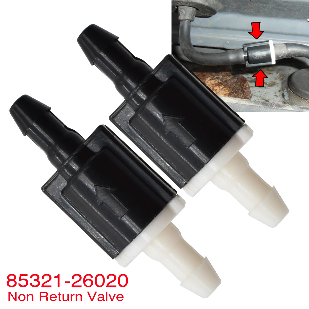 Válvula de retención lavaparabrisas 85321-26020 – Toyota Highlander 2001-2007