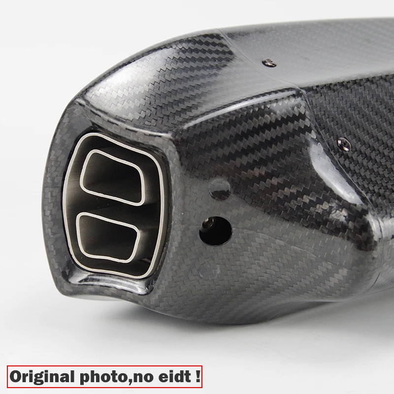 Silenciador escape fibra carbono Kawasaki Ninja H2 con protector térmico - imagen 3
