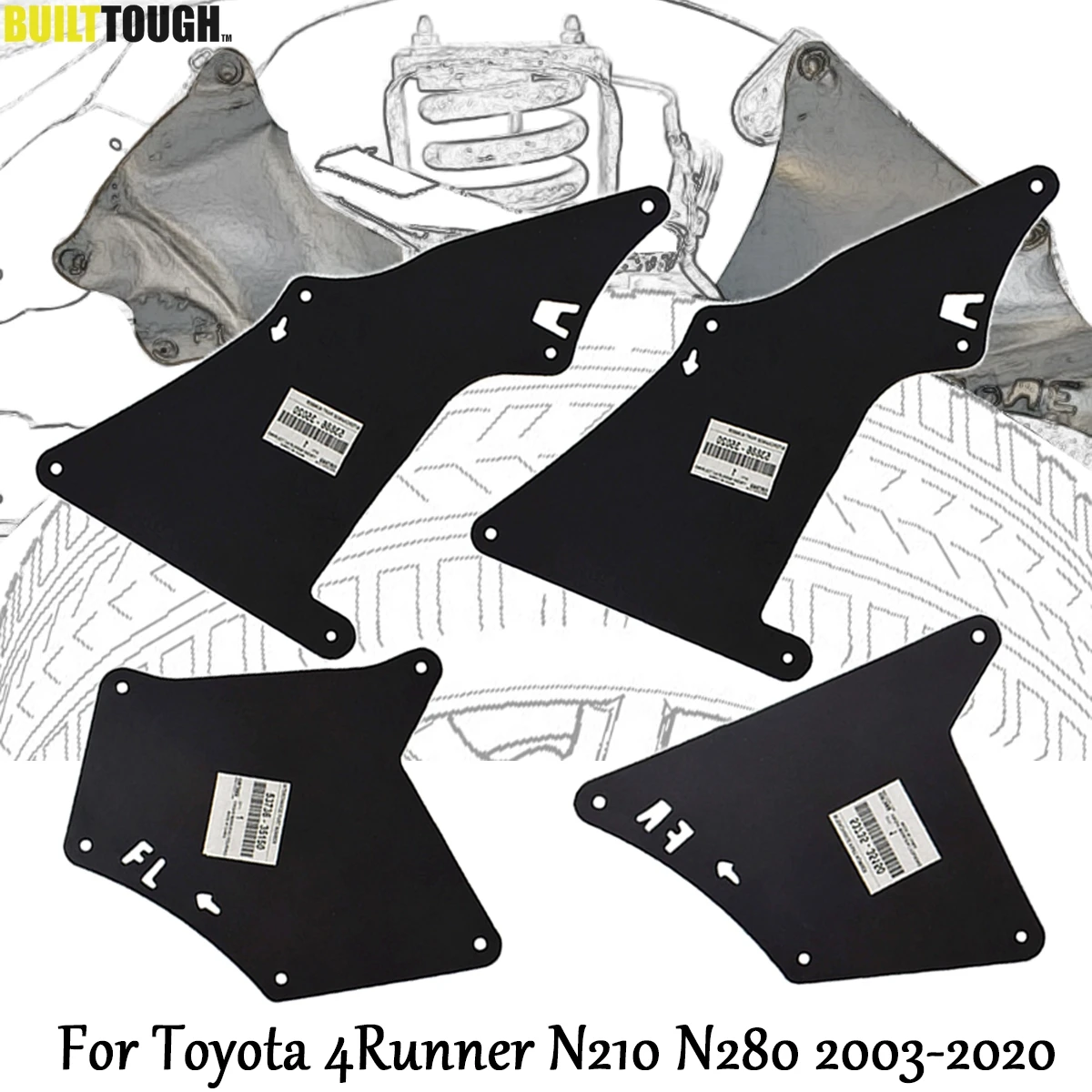 Guardabarros Toyota 4Runner referencia OEM 53735-35150 2003-2020