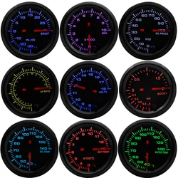 Medidor boost digital 52mm LED 7 colores multifunción
