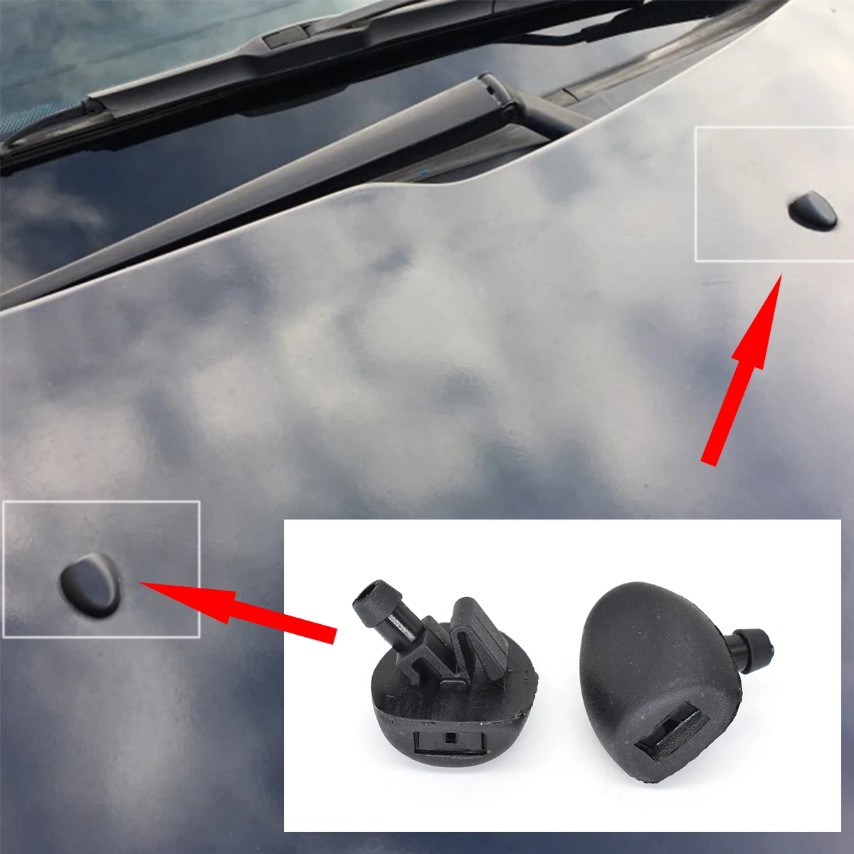 6438J2 Boquilla limpiaparabrisas – Peugeot 206/407 Citroen C2/C5 - imagen 5