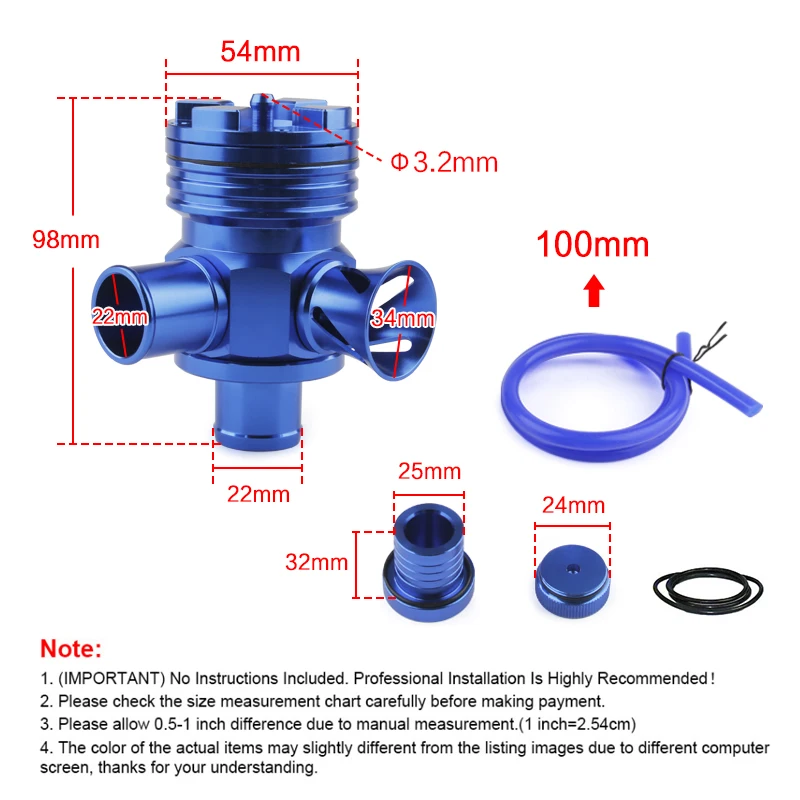 Válvula BOV turbo 1.8T para VW Golf Jetta Passat Audi A4 TT - imagen 2