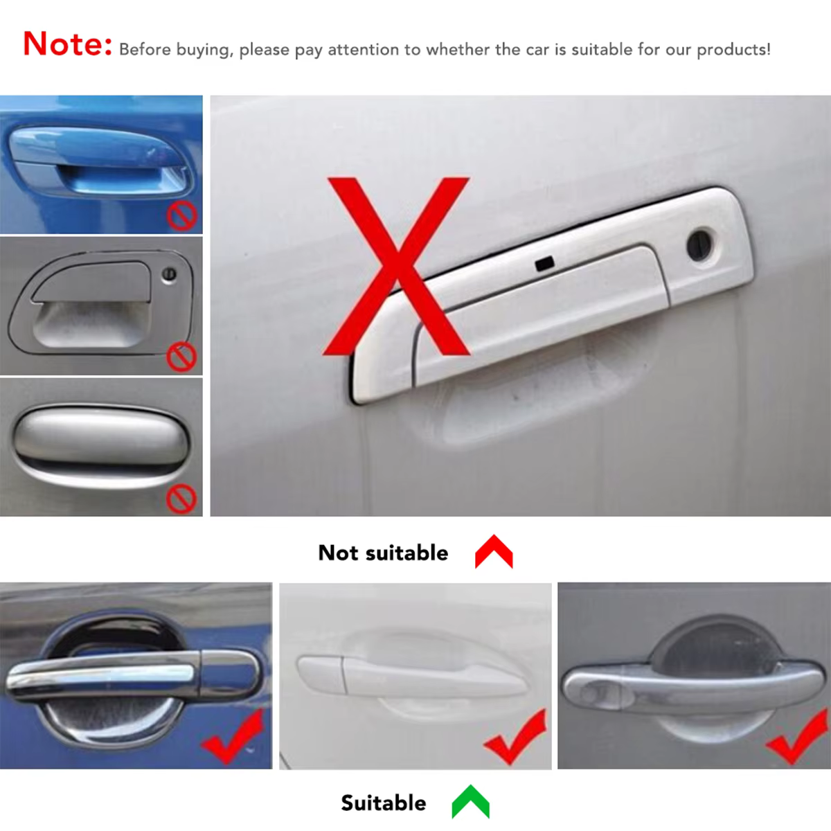 Protector fibra carbono manija puerta – Universal auto Opel, Kia, Ford - imagen 4