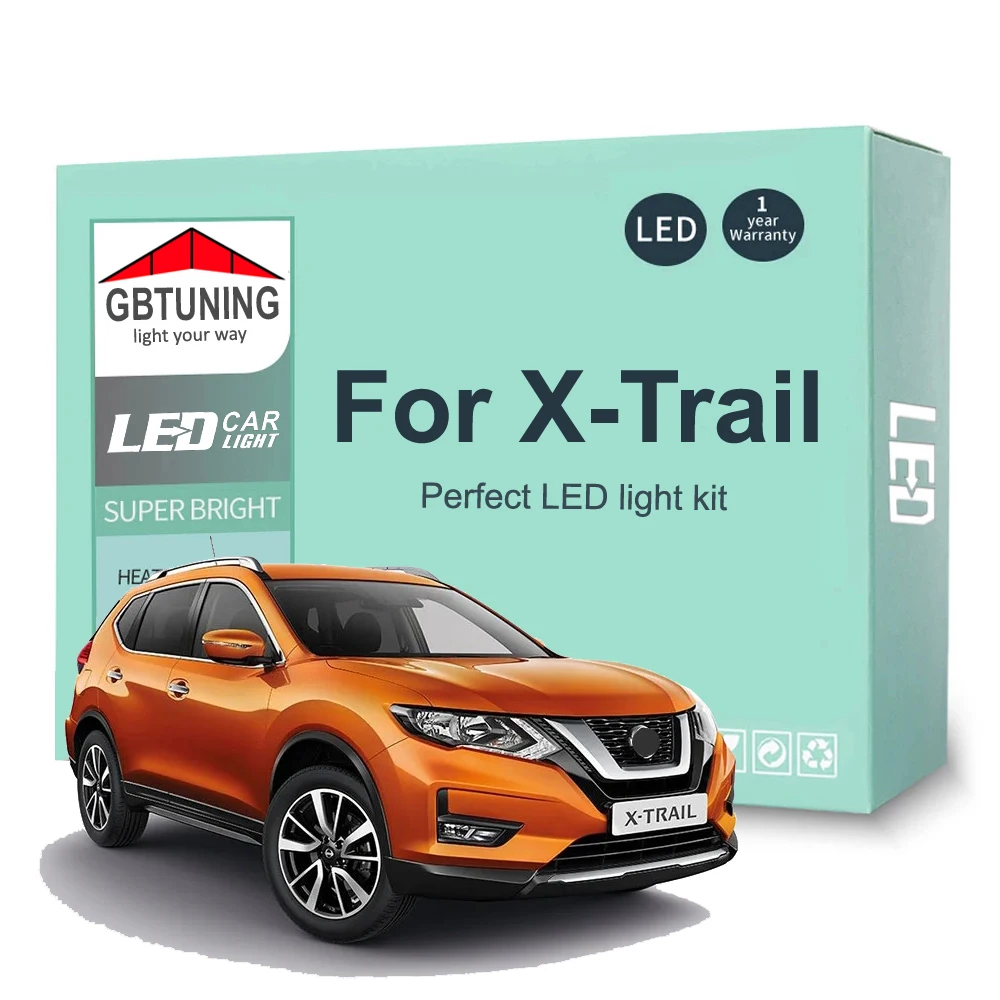 Bombillas LED interior Canbus sin errores para Nissan X-Trail T30 T31 T32