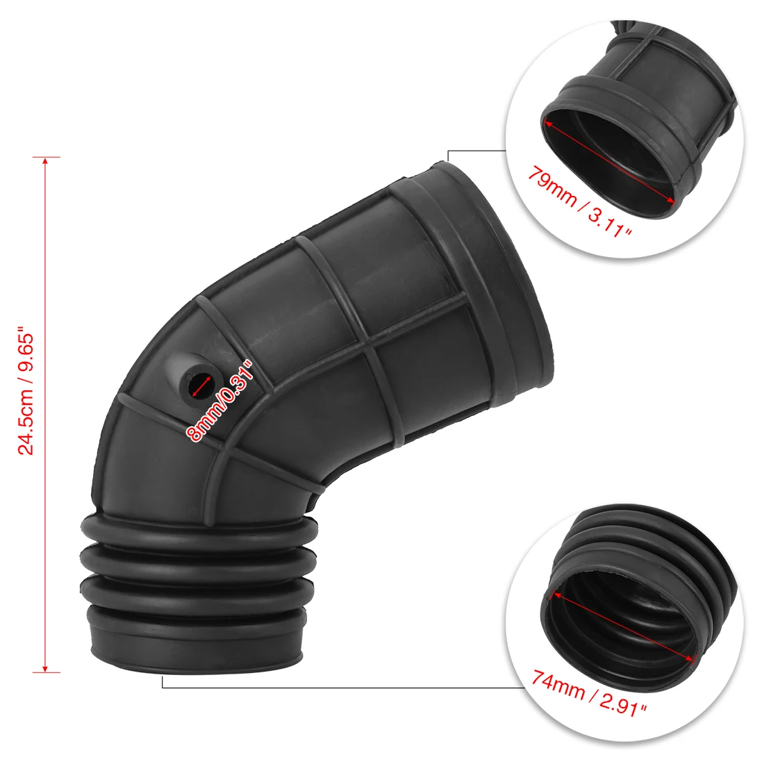 X Autohaux Manguito de admisión BMW E46 M54 13541705209 - imagen 2