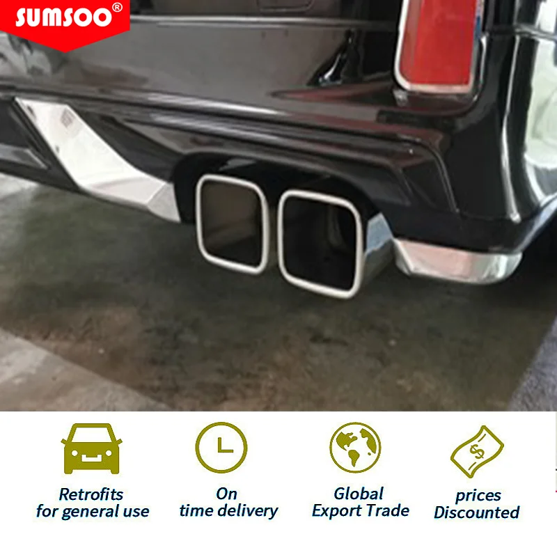 Punta escape doble Sumsoo acero inoxidable universal - imagen 4