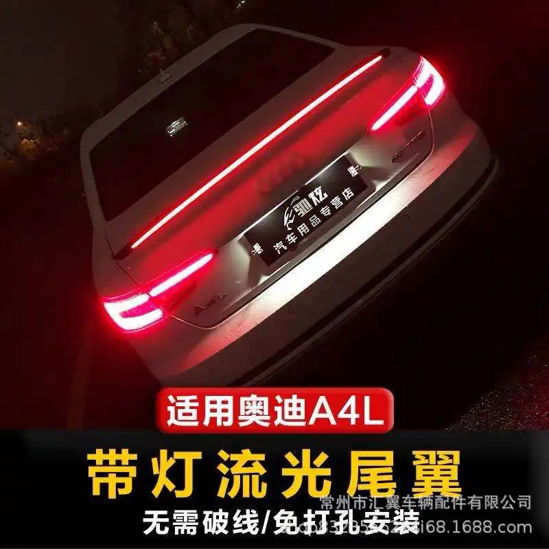 Alerón trasero ABS con luz de freno dinámica para Audi A4 B9 - imagen 5