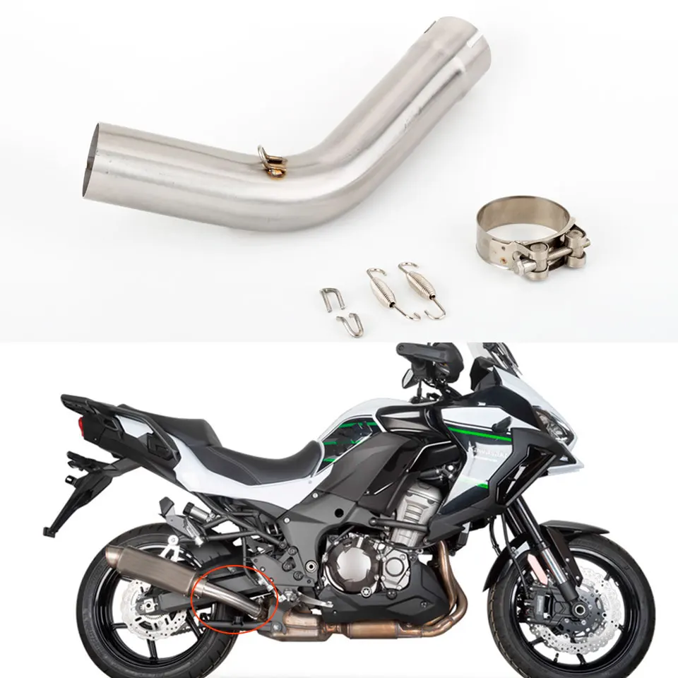 Tubo de escape intermedio para Kawasaki Versys 1000 KLZ1000