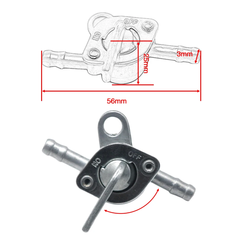 Válvula gasolina ZS Racing 6mm - Grifo cierre para motocicleta - imagen 3