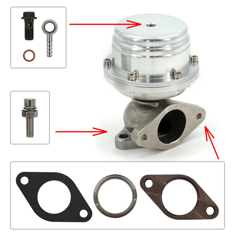 Vista de la wastegate externa