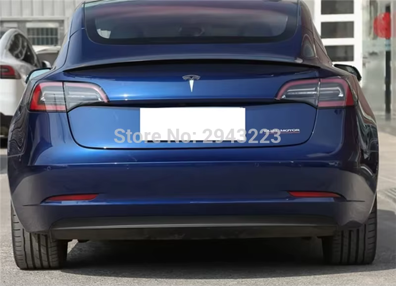 Alerón trasero de fibra de carbono real para Tesla Model 3 2017-2020 - imagen 4