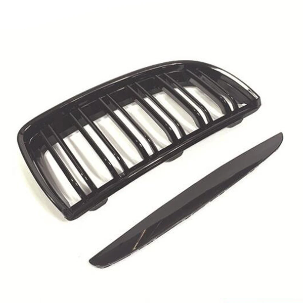 Parrilla de riñón BMW E90 en carbono negro brillo - imagen 4