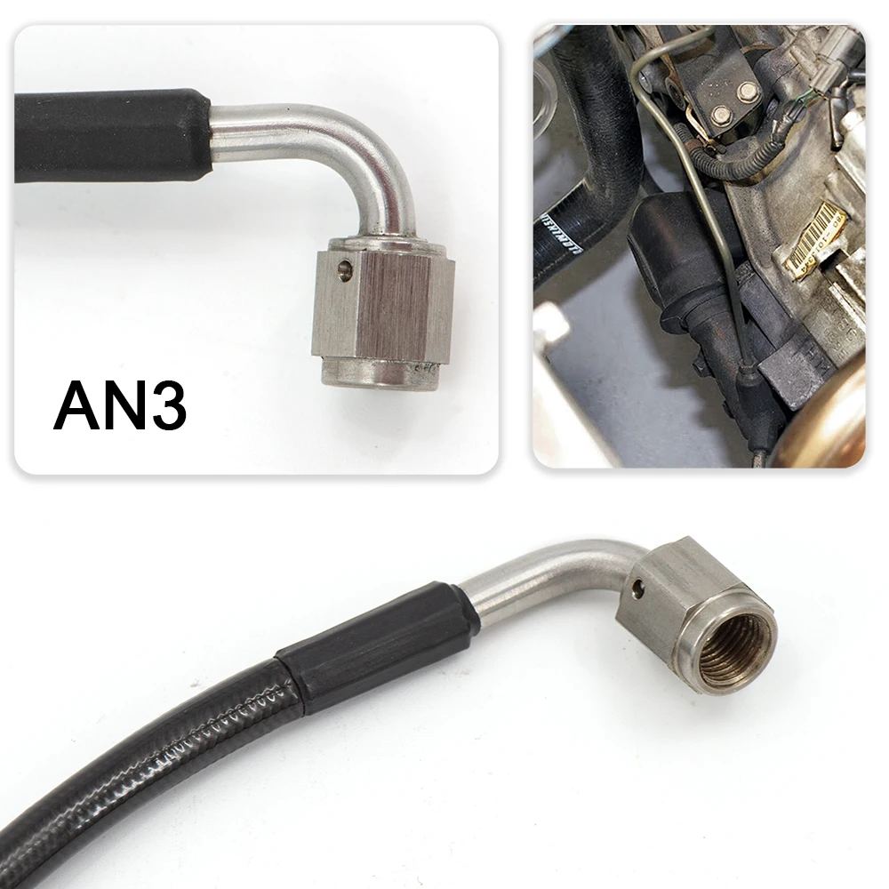 Latiguillo de embrague inoxidable AN-3 para Honda Civic Si 2006-2015 - imagen 3