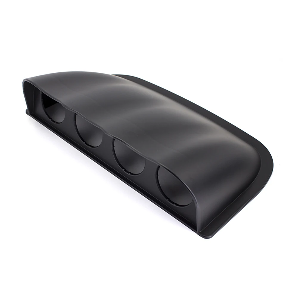 Panel universal 4 relojes 52 mm fibra carbono para tuning - imagen 3
