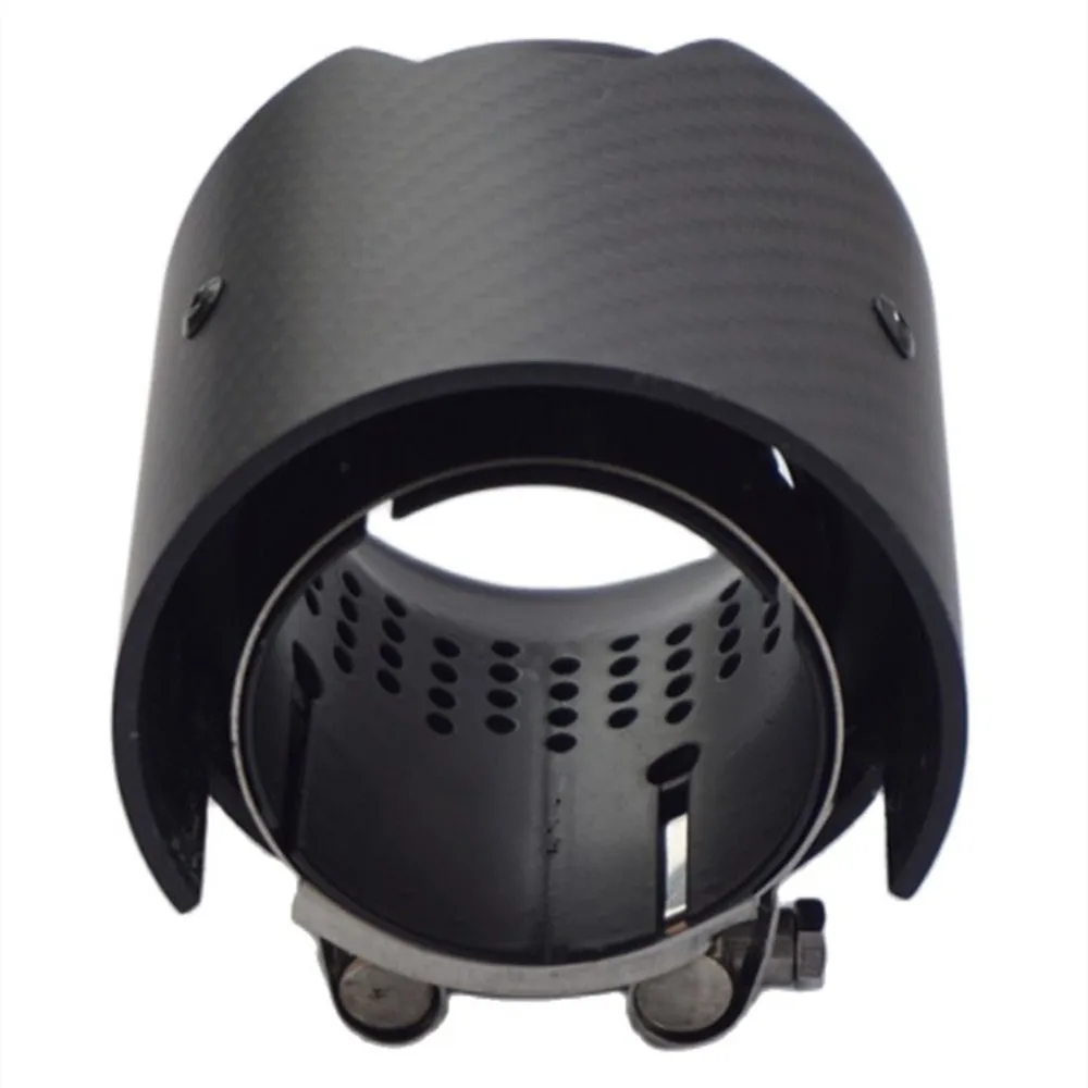 Punta de escape negra de fibra de carbono para BMW M2, M3 y M4 - imagen 4