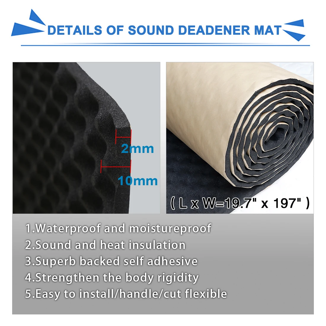 Alfombrilla Acústica Insonorizante X Autohaux para Maletero - imagen 2