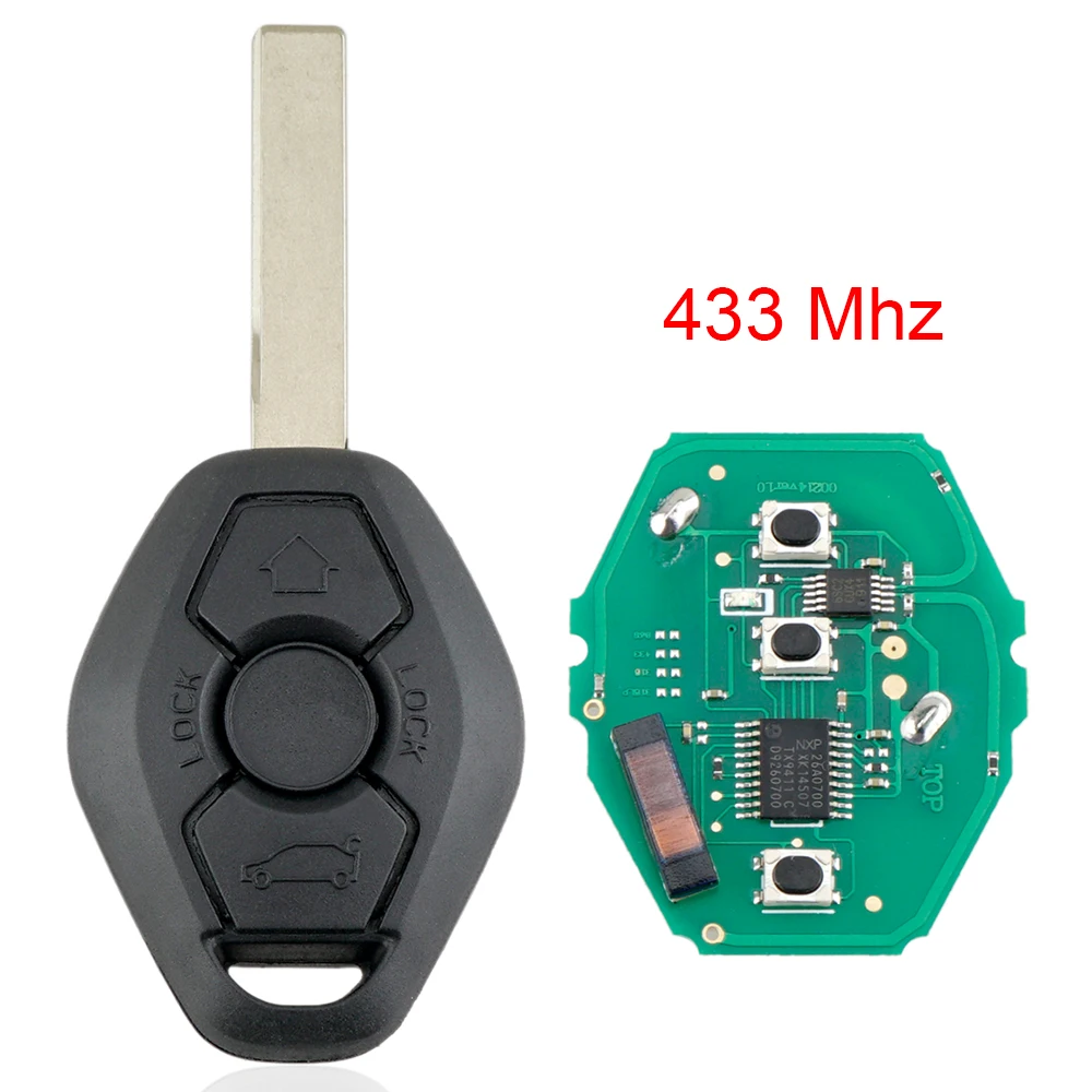 Llave mando BMW 3 botones ID46 para Serie 5 E60 CAS2