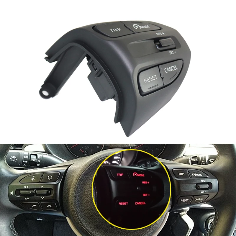Mandos del volante Kia K2/Rio para control de crucero y audio