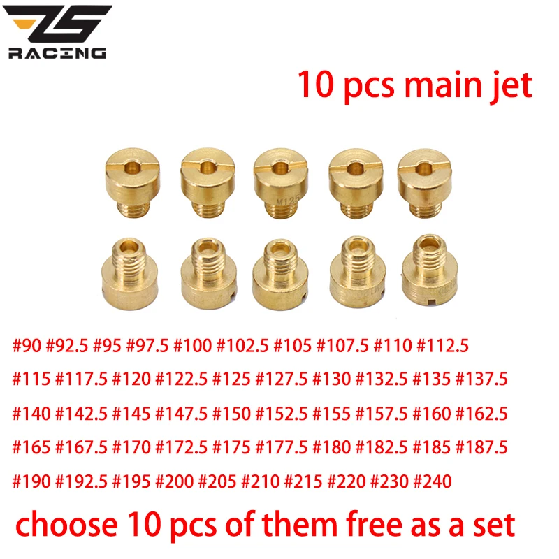 ZS Racing Jets chorro principal carburador 2T – HS40 HSR42 TM36