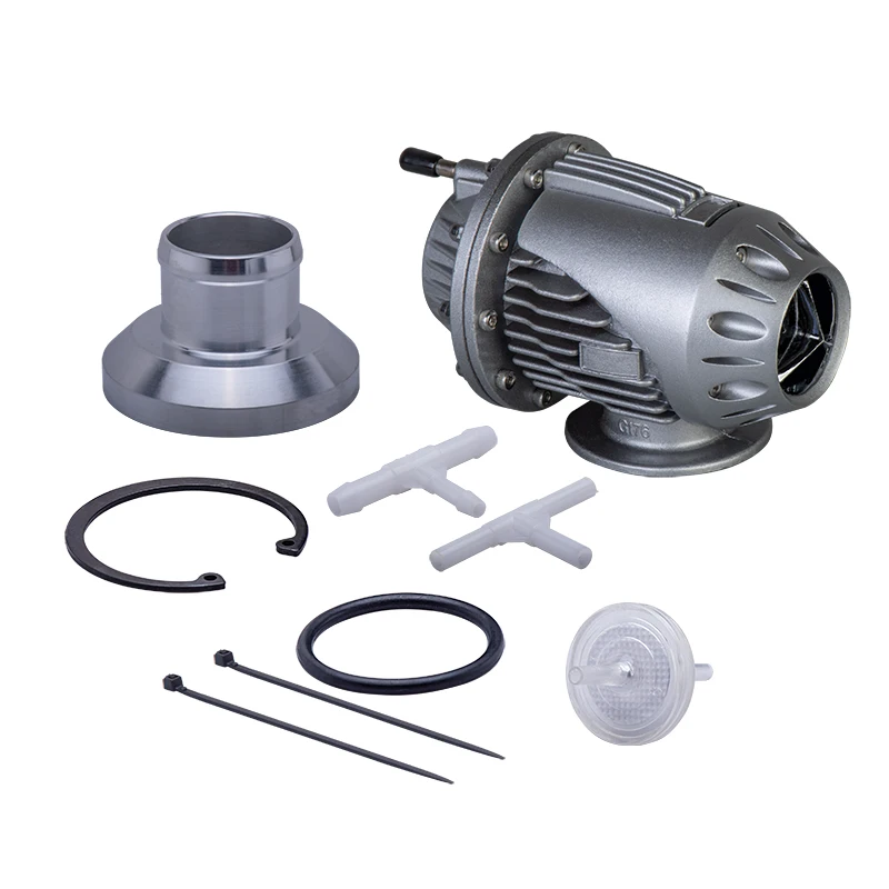 Válvula descarga turbo SQV SSQV universal brida IV4 negro plata - imagen 2