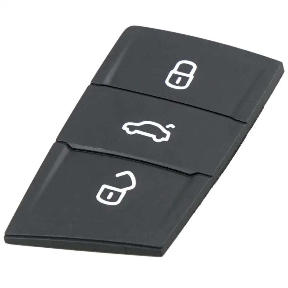 3 Knoppen Vervanging Rubber Flip Autosleutel Pad Fob Fit Voor Golf 7 4 5 Mk4 6 Skoda Octavia Seat leon Ibiza Nieuwe - imagen 5
