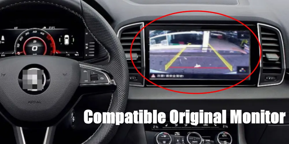 Cámara trasera de marcha atrás para coche Skoda Karoq (NU7) 2017-2023