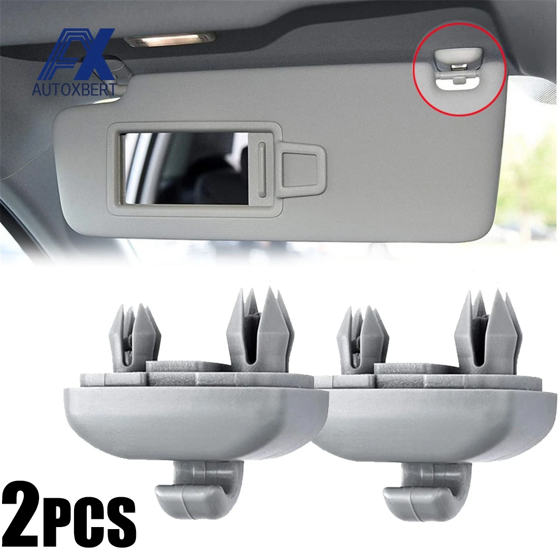 0857562 Clip parasol gris para Audi A1 A3 S3 A4 S4 Allroad A5 Q3 Q5 8U
