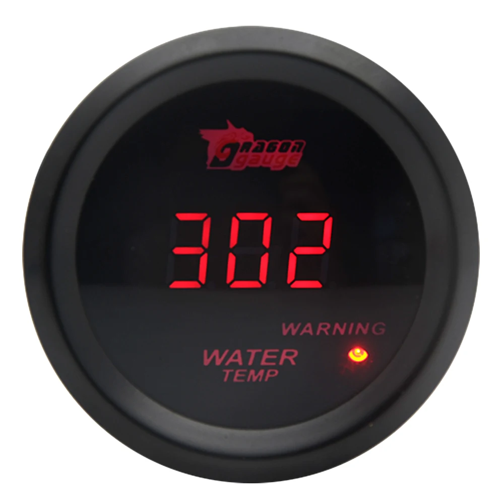 Medidor temperatura agua 52mm LED rojo coche tuning analogico - imagen 2
