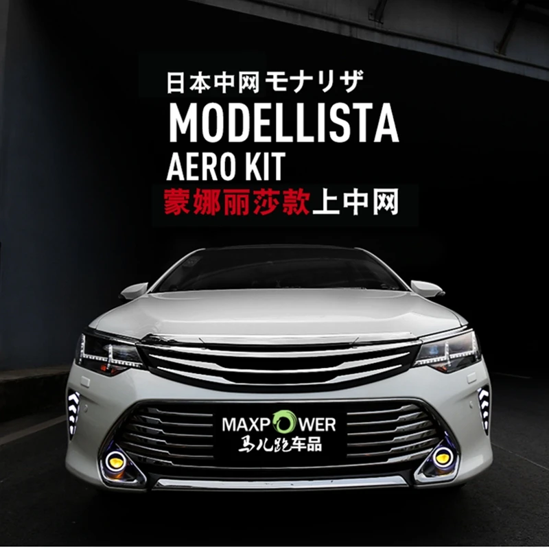 Rejilla delantera cromada para Toyota Camry 2015 2016