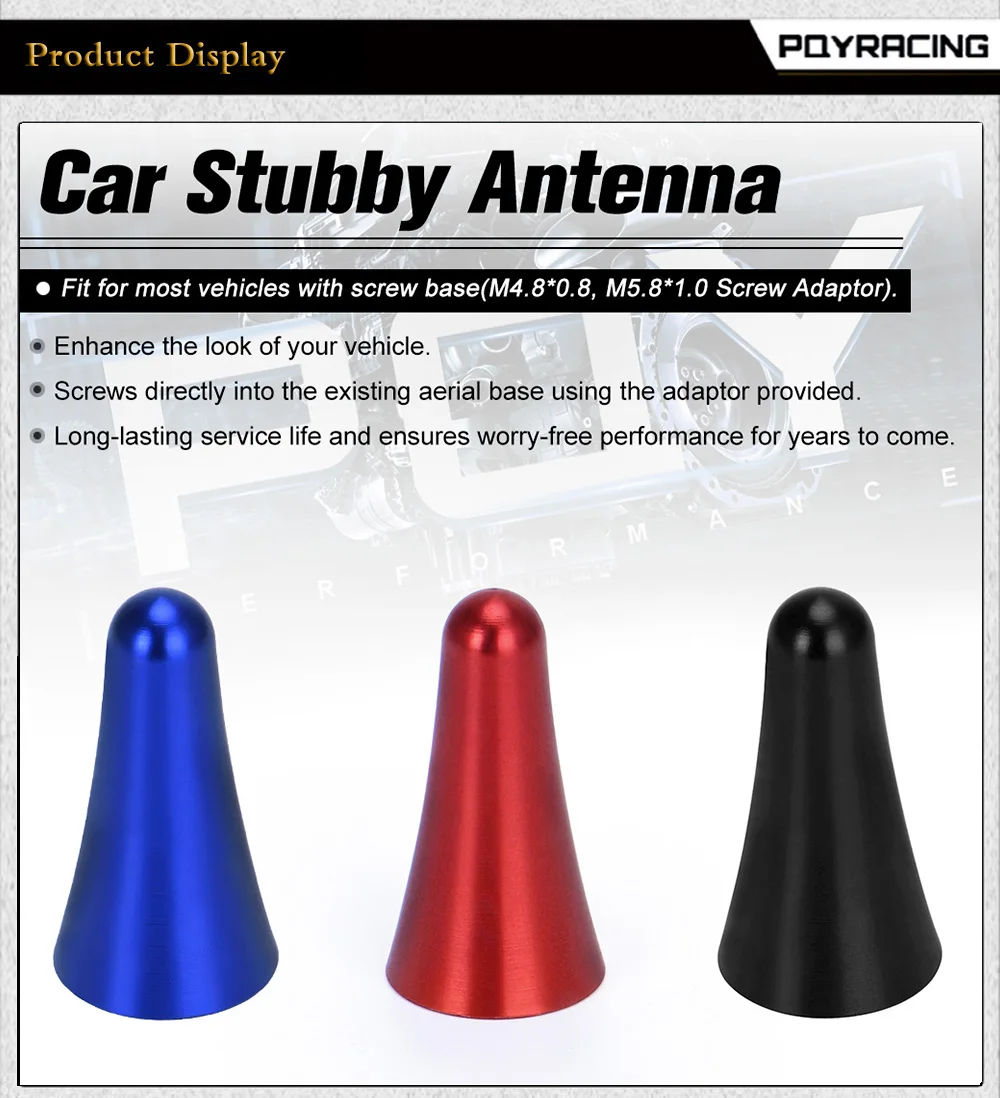 Comparativa de colores disponibles para la antena