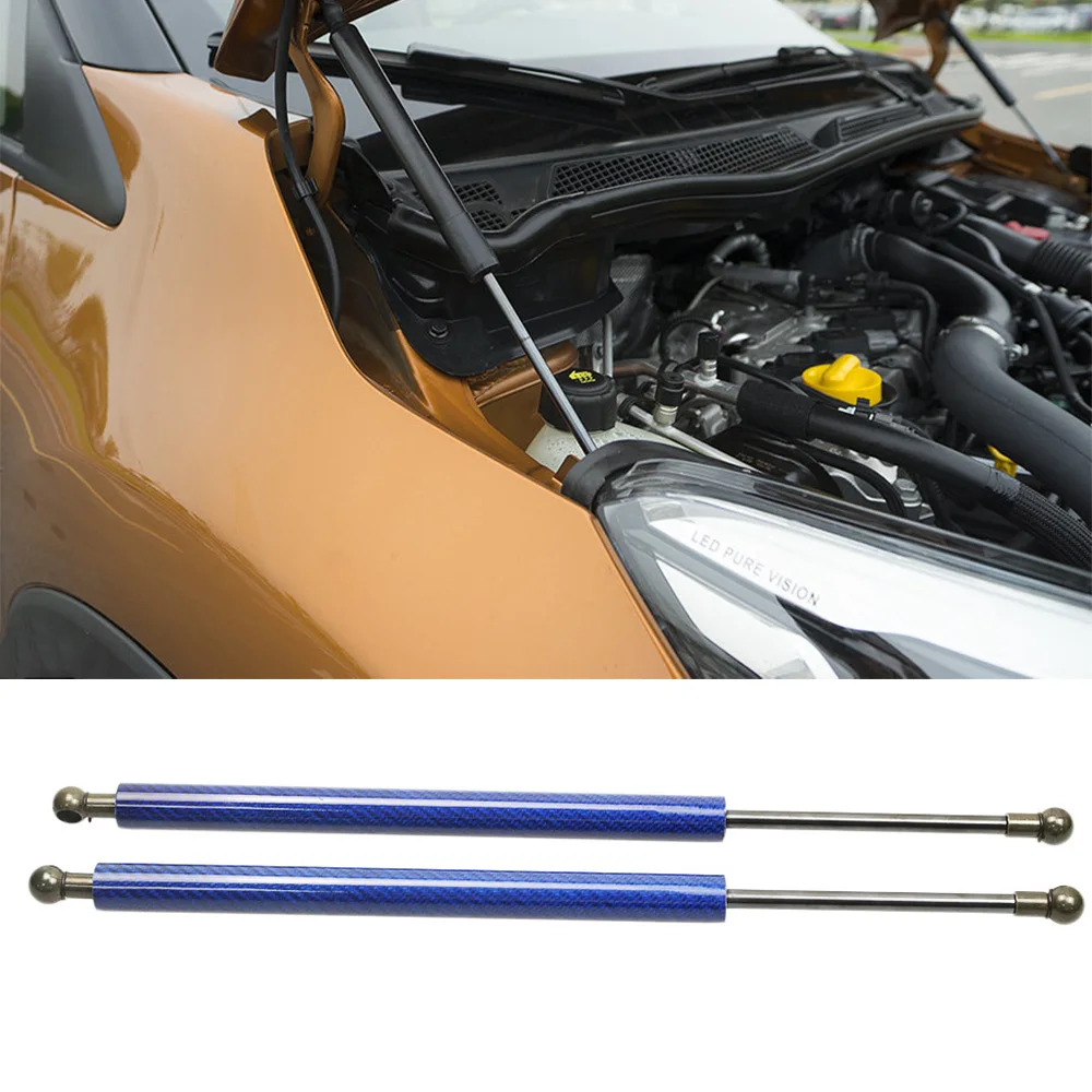 Capó delantero con puntales de Gas, fibra de carbono, amortiguador de elevación, soportes para Renault Laguna II X74 2001-2007 - imagen 2