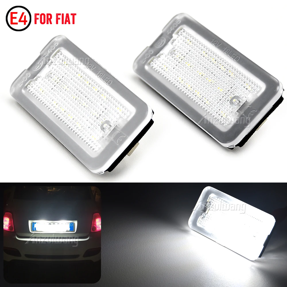 Luz LED de matrícula para Fiat 500 Abarth 500 500C 695 595