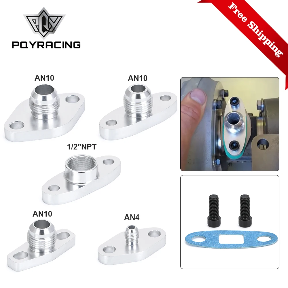Adaptador NPT turbo con junta - kit brida entrada/salida