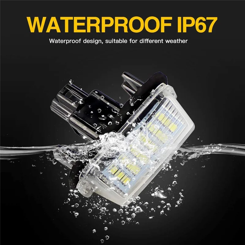 Bombilla LED matrícula 12V para Peugeot 206 207 307 y Citroën C3 C4