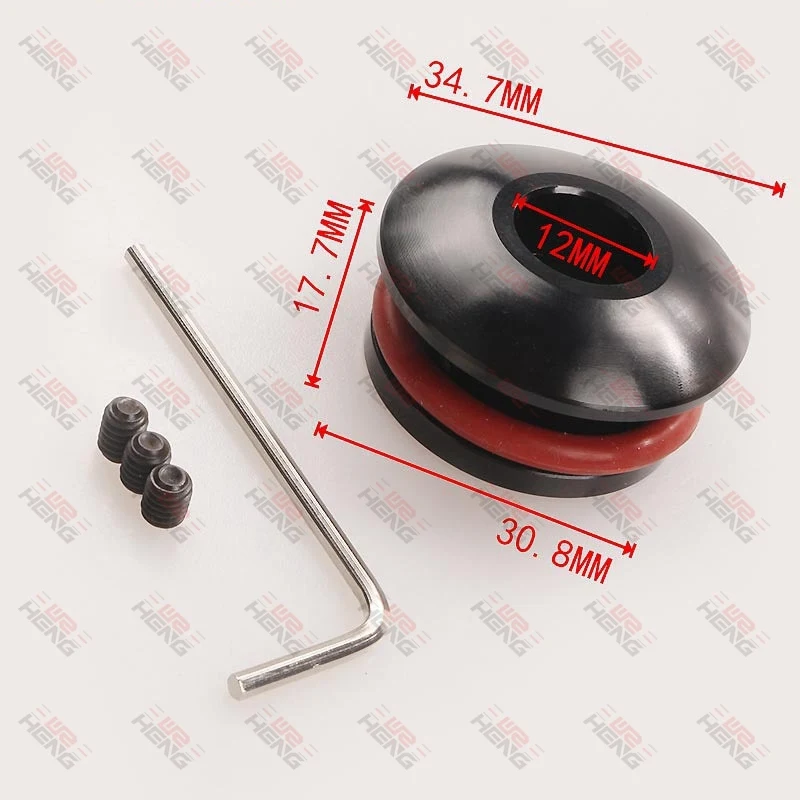 Limitador cabezal de cambios universal aluminio negro base fija - imagen 2