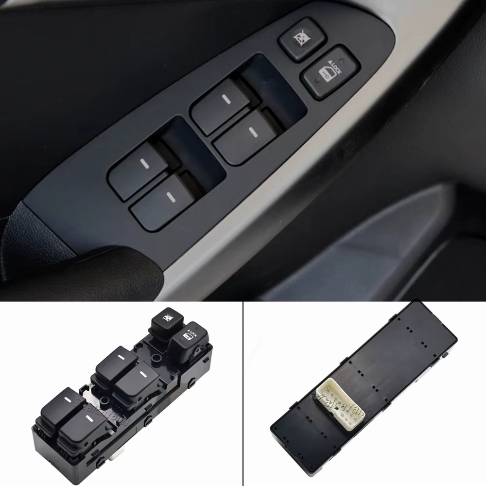 Interruptor de ventanilla eléctrica delantero izquierdo para Kia Forte