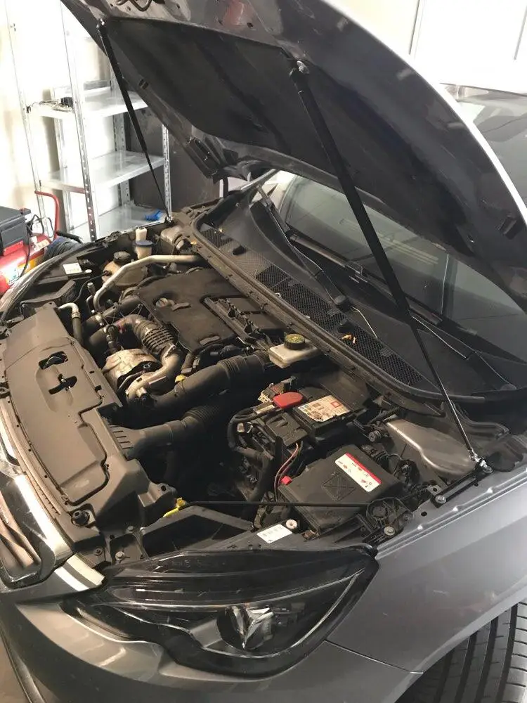Puntales de gas para el capó delantero del Peugeot 308 II T9
