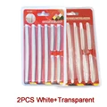 2PCWhite Transparent