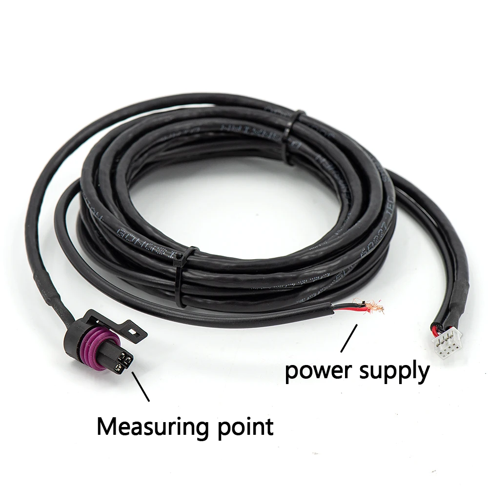 Medidor de presión de combustible electrónico ultrafino Universal de 12v/24v con sensor de 1/8 npt medidor de presión de aceite pantalla roja digital 0-15psi - imagen 3