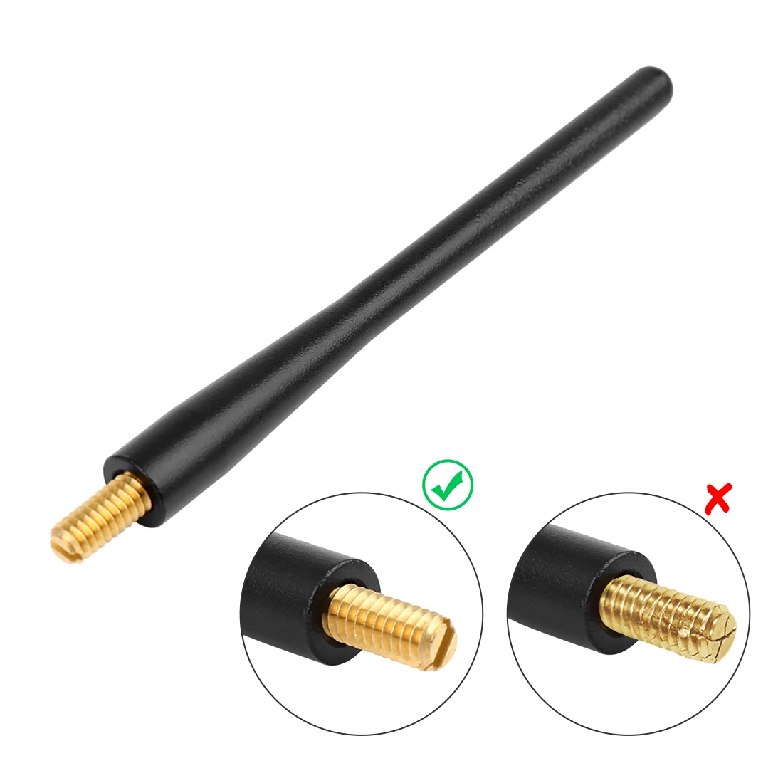 X AUTOHAUX Antena corta para coche Dodge Ram 2009-2019 mástil AM/FM