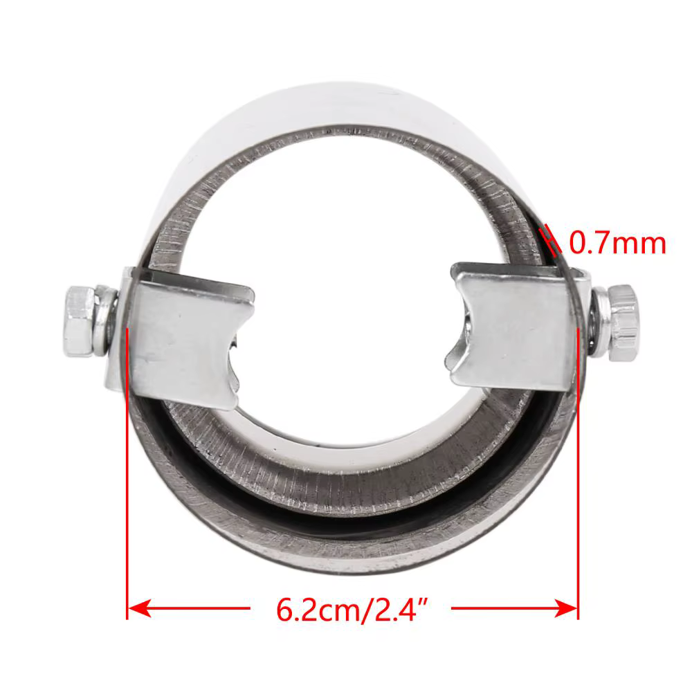 X AUTOHAUX tubo de escape universal de acero inoxidable 32-51 mm - imagen 4