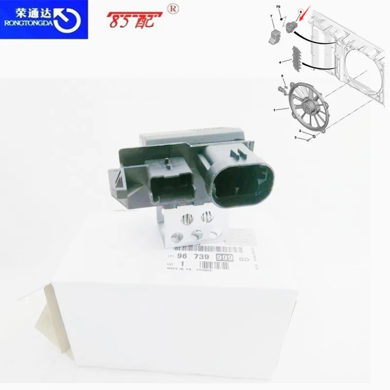 Belingor 9829220580 Resistor de rele ventilador radiador para Peugeot