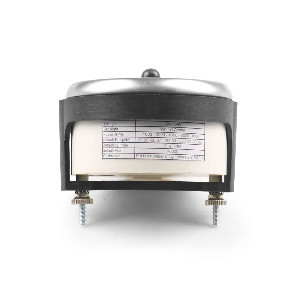 Tacómetro 85 mm LCD 0-8000 rpm para motor gasolina 12/24 V - imagen 5
