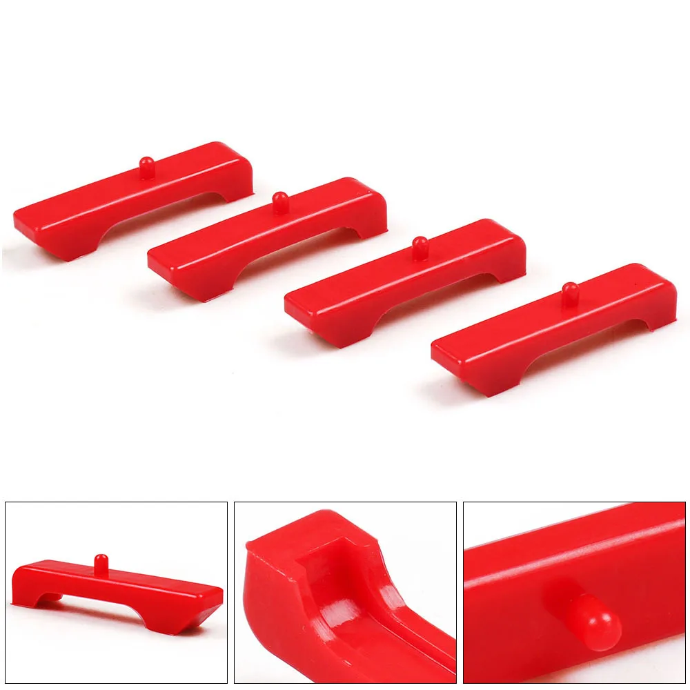 Soportes radiador uretano rojo TT para motor GM bloque pequeño