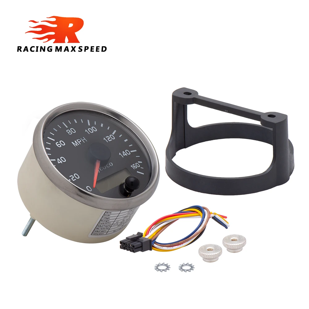 Velocímetro universal 85 mm 12V/24V con odómetro para coche y barco - imagen 3