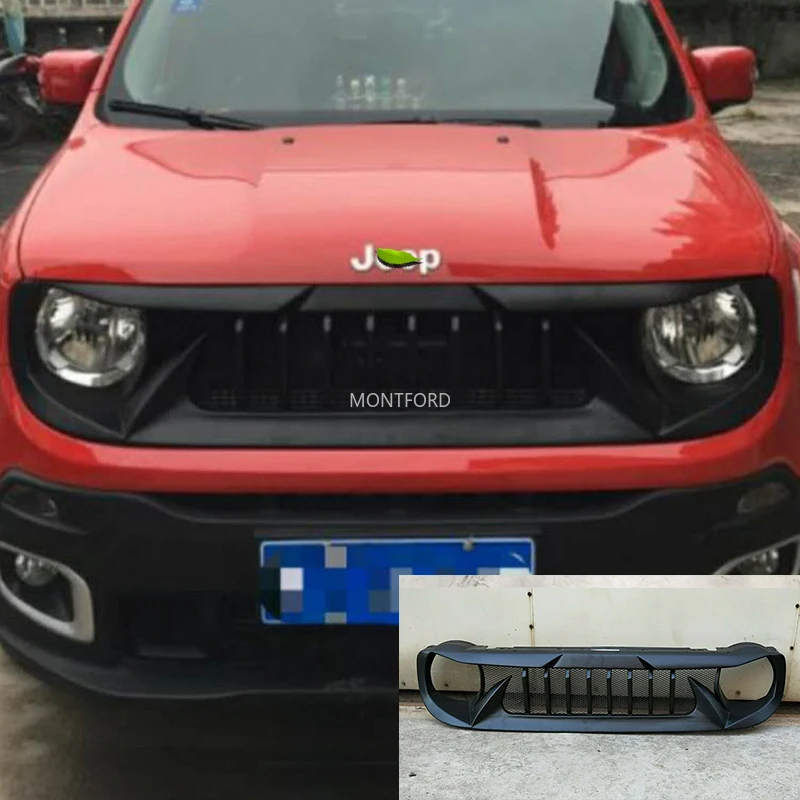 Protector parachoques ABS negro Jeep Renegade – Parrilla Angry Bird 2015-2018 - imagen 2