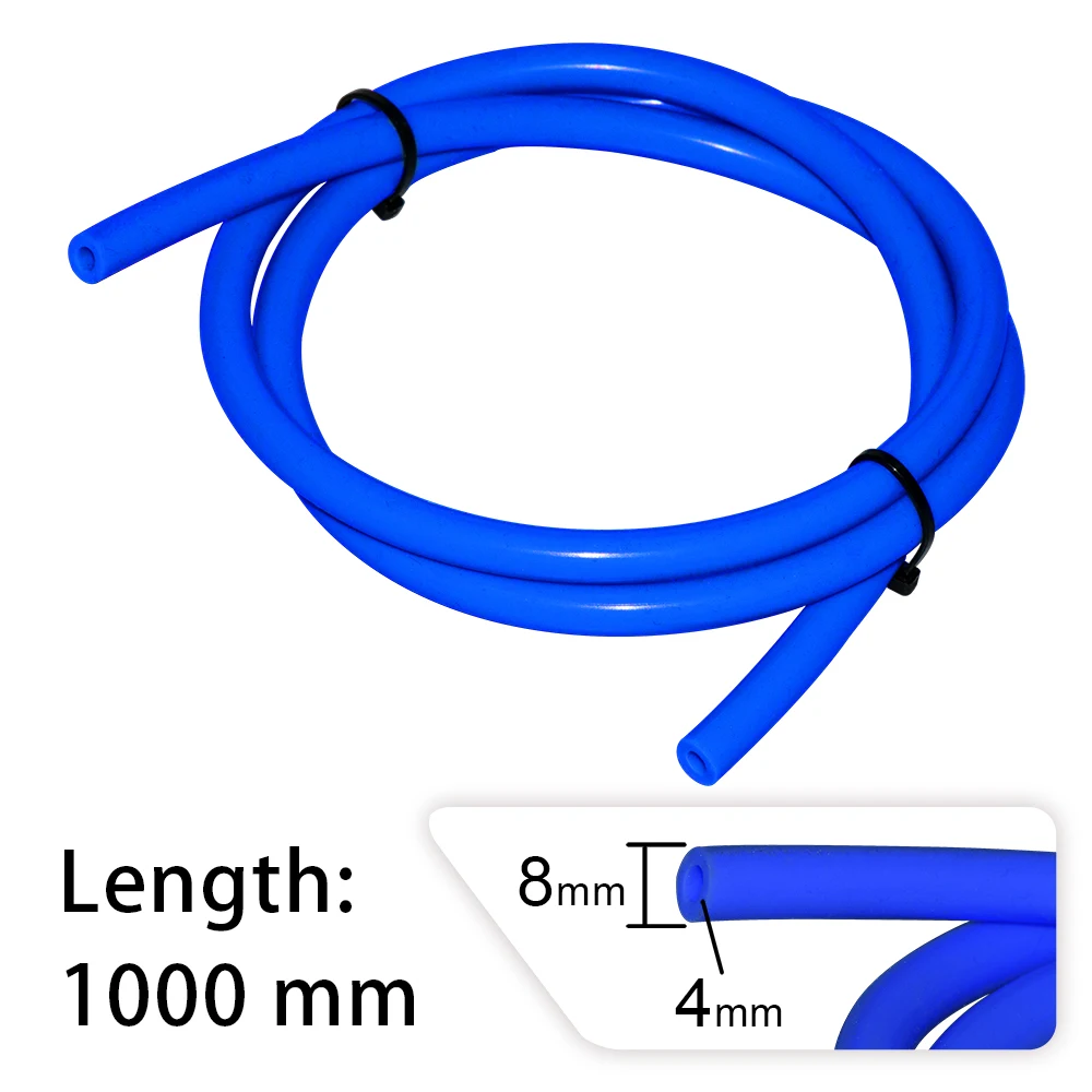 Tubo de silicona azul y negro para automóvil